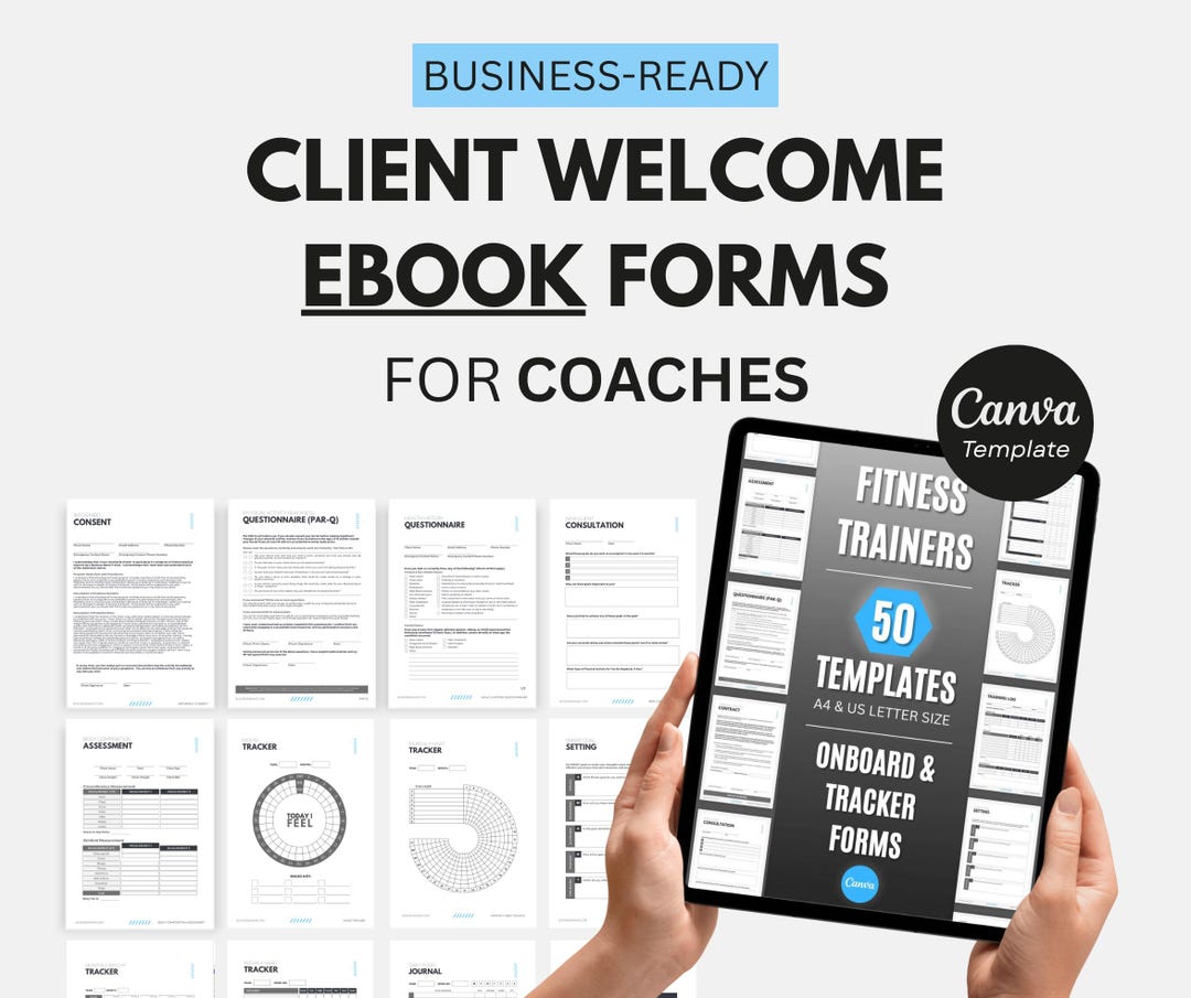 Fitness Client Intake Forms: Training & Health Trackers (digital ...