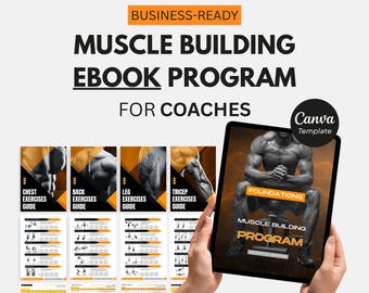 Gym Program Templates | 100+ Editable Canva Designs, Training Plans, Exercise Trackers & Coaching Tools | Fitness Coaching Digital Pack