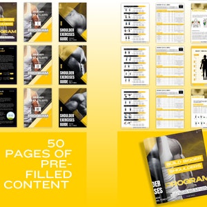Workout Program Template Training Program Fitness Guide Muscle Building Program Muscle Building Plan Template Personal Trainer Template