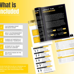 Workout Program Template Training Plan for Shoulders Fitness Program Muscle Growth Program Plan Fitness Template Personal Trainer Template