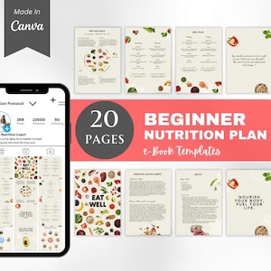 Nutrition Coach Health Coach Guide Fitness Program Nutrition Planner Food Template Fat Loss Program Template Wellness Coaches Lead Magnet