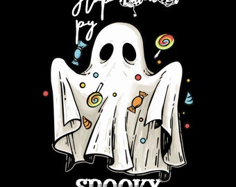 Halloween Gift png, Trendy Halloween Design, Halloween PNG, Spooky png, Hippie Halloween png, Retro Png,