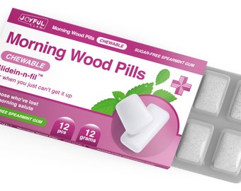 Morning Wood Chewing Gum - Stag Do Gifts for Boyfriend, Bachelor Party for Husband, Wedding Gifts, Hen Do Ideas, Funny Prank Gifts for Men