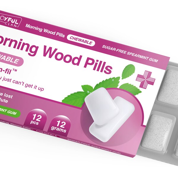 Morning Wood Chewing Gum - Stag Do Gifts for Boyfriend, Bachelor Party for Husband, Wedding Gifts, Hen Do Ideas, Funny Prank Gifts for Men