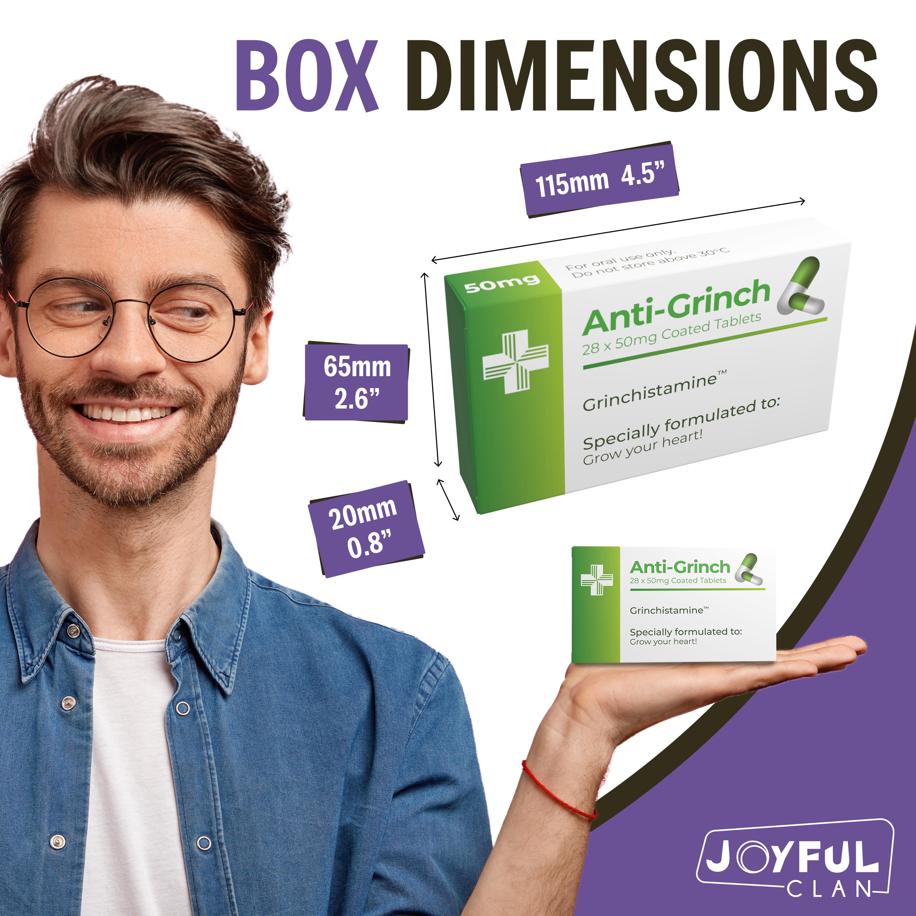 Prank Pill Box with Prescription Bag - Funny Birthday Gifts - Christmas Stocking Filler - Secret Santa - Joke Gifts for Men & Boyfriend