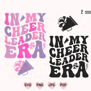 En mi era de animadora SVG, animadora PNG, Cheer SVG, camisa de animadora svg, animadora retro svg, animadora svg, animadora divertida svg