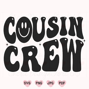 Cousin Crew Svg, Cousin Crew Png, Cousin Crew Shirt Svg, Melhor Primo Svg, Citação de Primo Svg, Retro Cousin Crew Svg, Camisa de Primo Svg, Moderno
