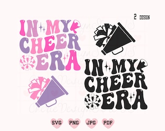 In My Cheer Era Svg Png, Cheer Era Svg, Cheer Svg, Cheer Shirt Svg, Trendy Shirt Svg, Popular Shirt Svg, Retro Cheer Svg, Cheer Mom Svg