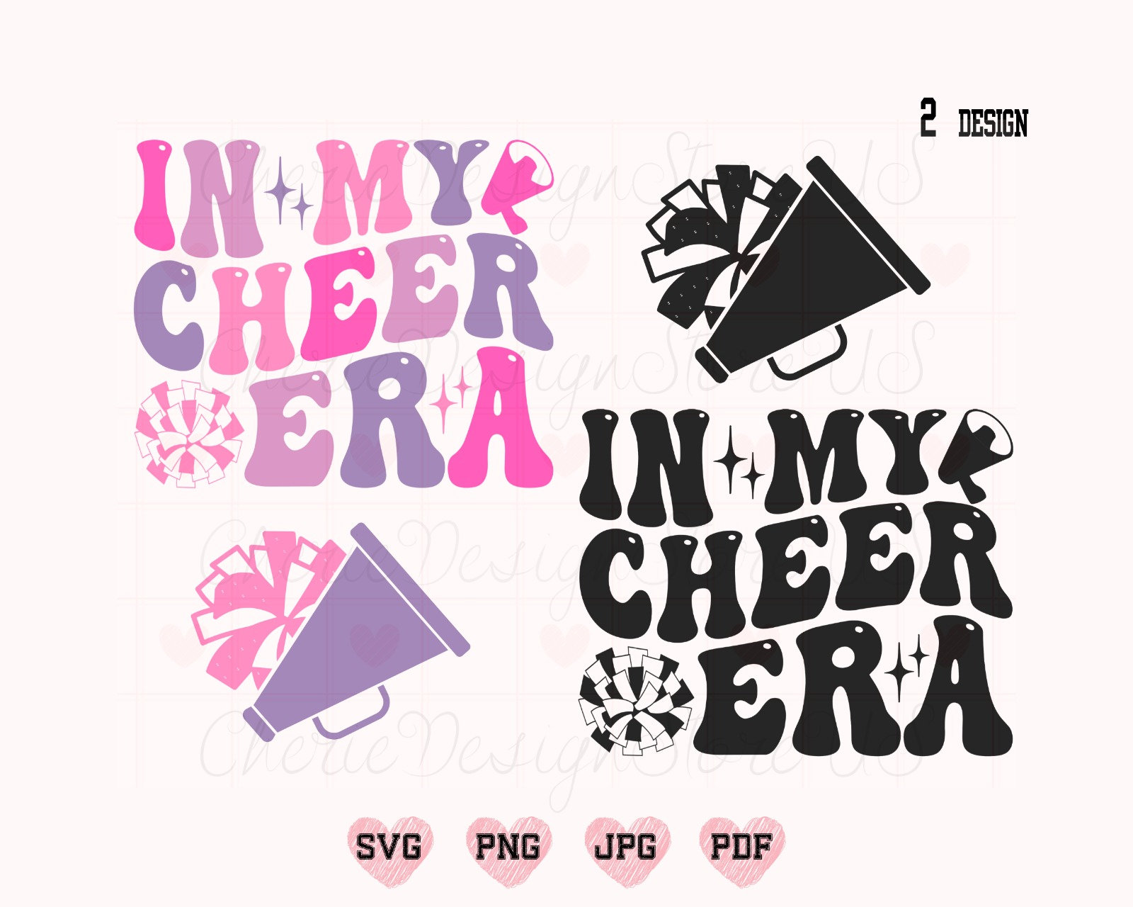 In My Cheer Era Svg Png, Cheer Era Svg, Cheer Svg, Cheer Shirt Svg