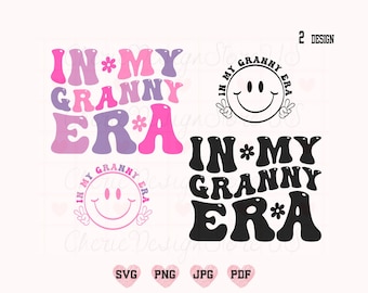 Na Minha Era da Vovó Svg, Camisa da Vovó Svg, Vovó Svg, Vovó Engraçada Svg, Vovó Retro Svg, Camisa da Vovó Svg, Vovó Legal Svg, Svg da Moda