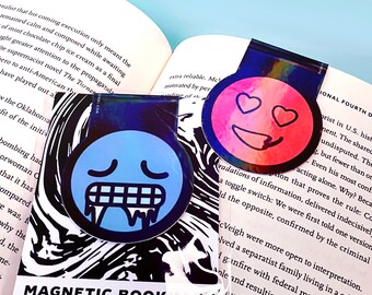 Mood Reader Holographic Magnetic Bookmark | Bookish Merch, Stocking Stuffer