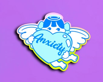 Anxiety Angel Vinyl Sticker |