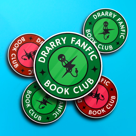 Drarry Fanfic Book Club Sticker | Ao3, Drarry, Fanfiction, HP, Bookish Merch, Reading Lovers, MLM Shippers, Fandom Ships, Harry x Draco