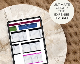 The Ultimate Group Travel Expense Split Spreadsheet - Google Sheets and Excel Digital Download