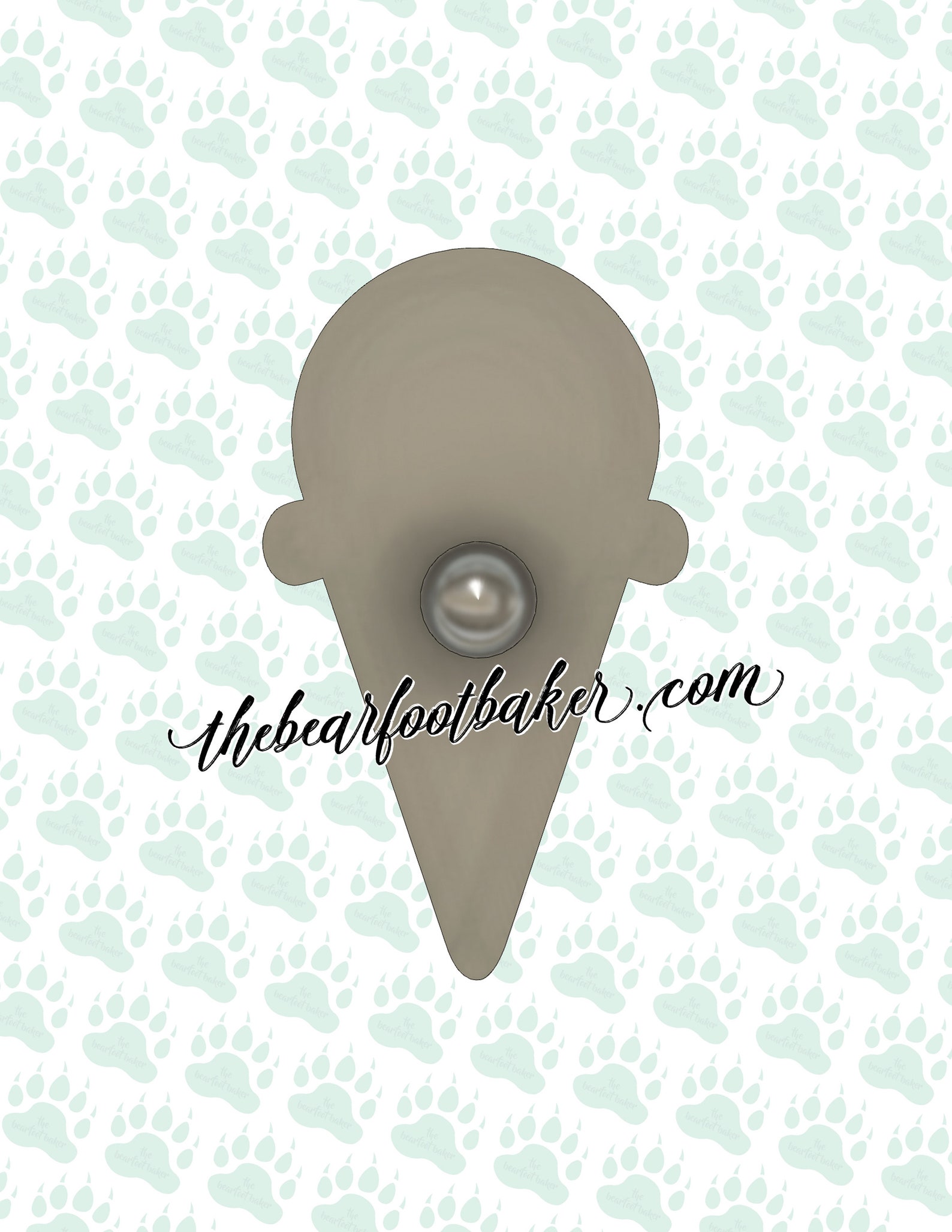 Ice Cream Cone Cookie Cutter and Plungers, 3D Printed Etsy