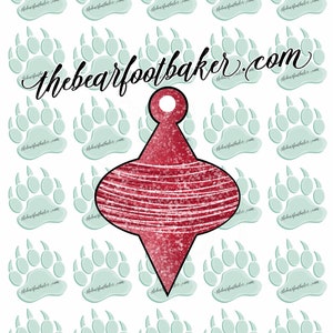 Ornament #3 Cookie Cutters - Christmas Cookie Cutter - Plunger - 3D Printed