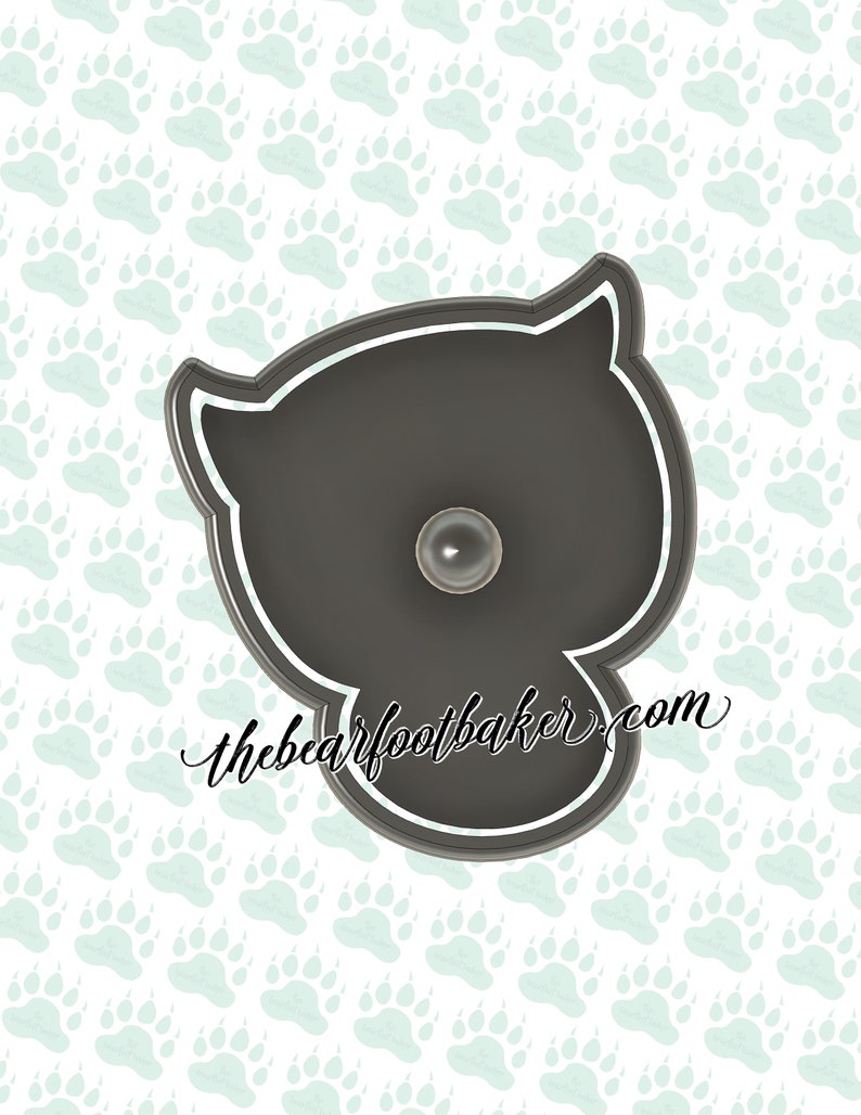 Olivia Owl Cookie Cutter, 3D Plastic image 3