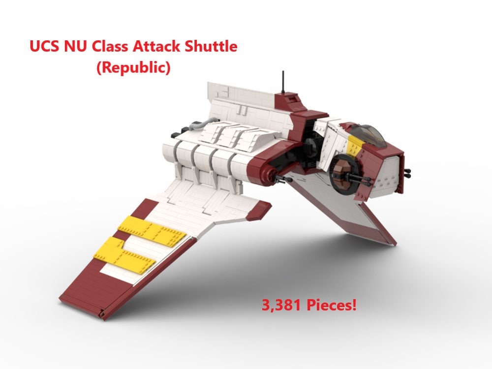 UCS Republic Nu class Attack Shuttle Etsy