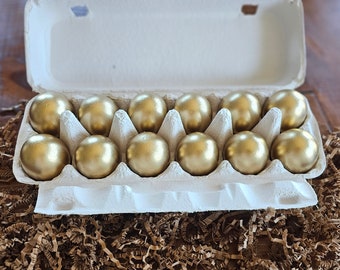 GENDER REVEAL GOLD Cascarones (Confetti Eggs)