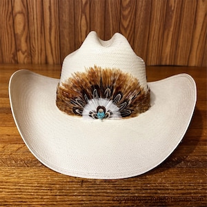 AU-FHB-02 Western Feather Hat Band for Cowboy Hats