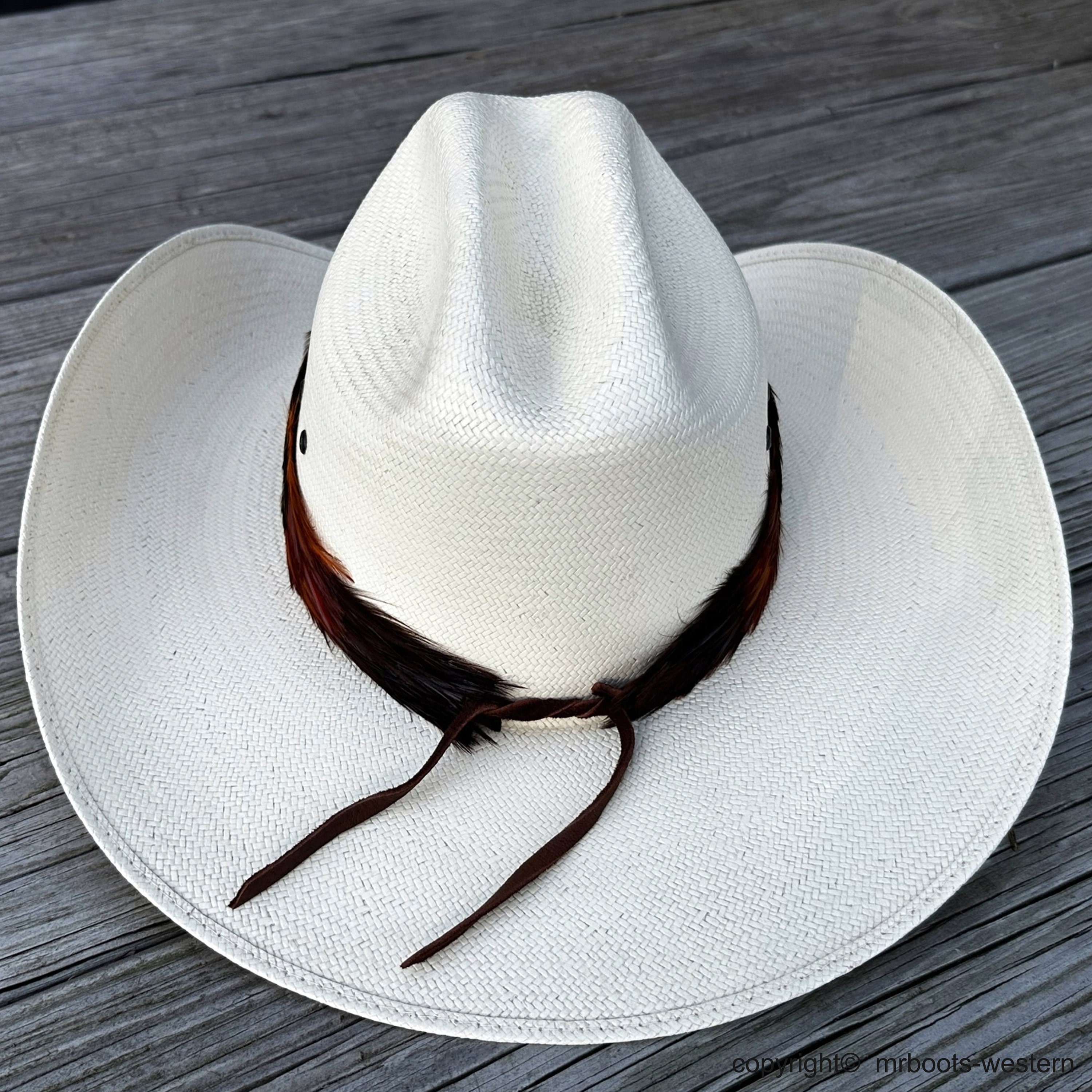 WESTERN COWBOY Feather Hatband tie for Cowboy hat - FHB-07