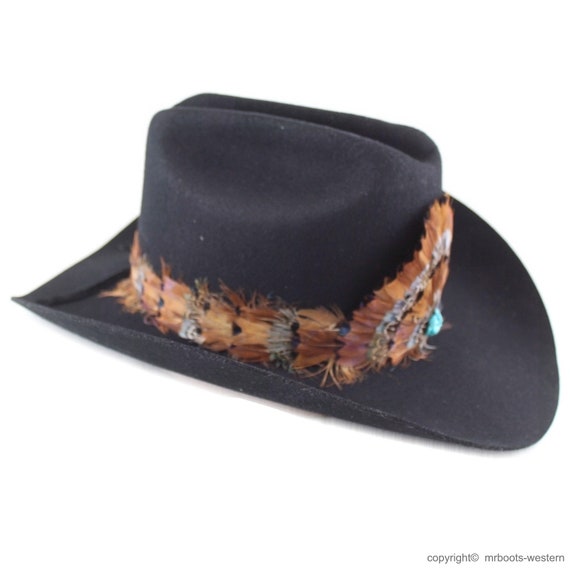 WESTERN COWBOY Feather Hatband tie for Cowboy hat - FHB-07
