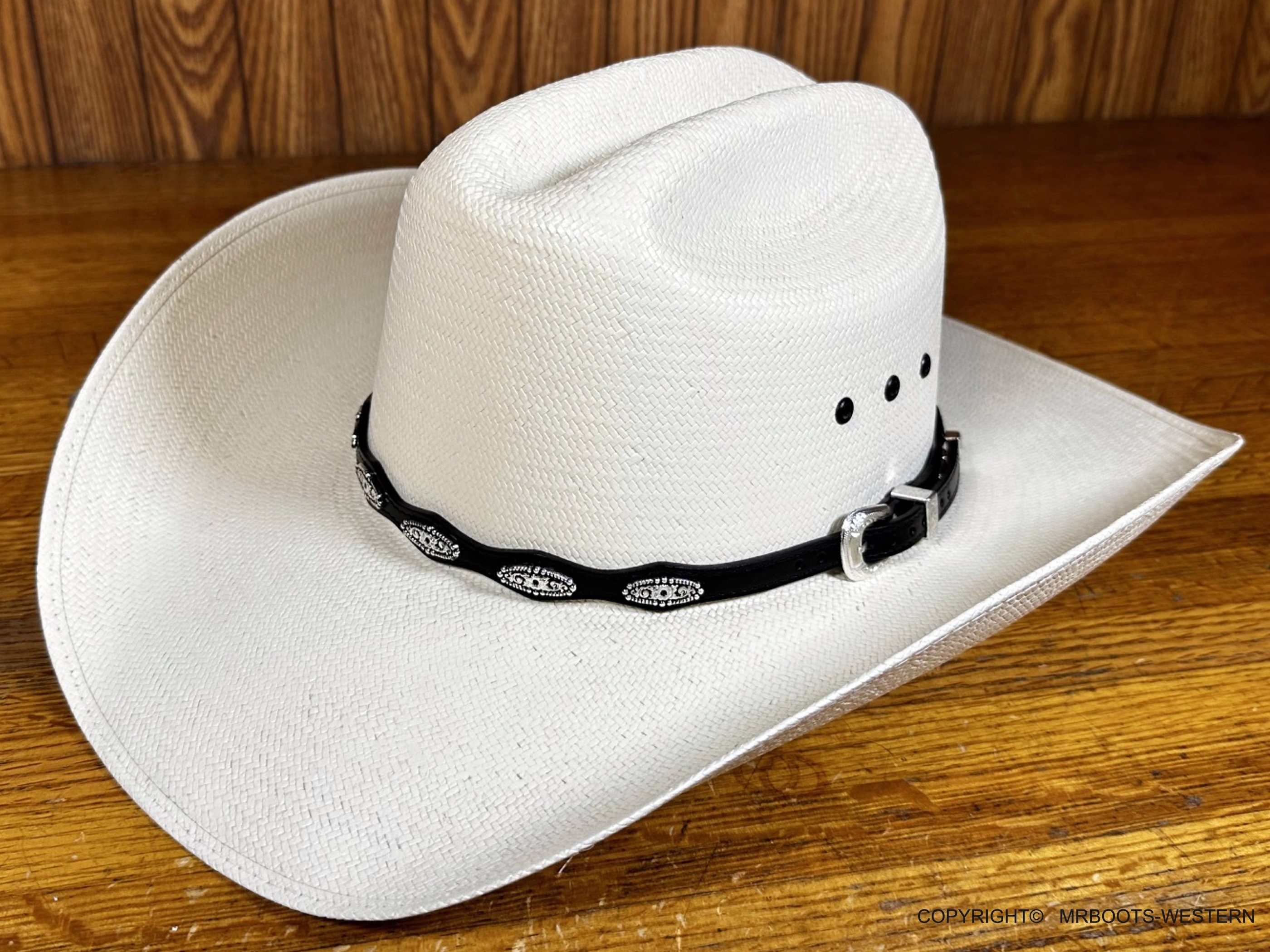 Chapeau Western Cuir Chapeau Western SCIPPIS En Cuir De Vachette Australien - Authentique Avec Bracelet Cuir - Look Cowboy Chapeau Avec Bracelet Cuir