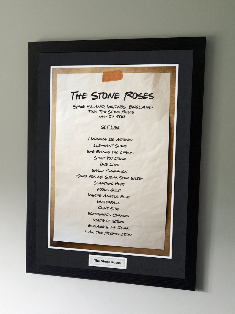My Favourite Gig - Custom Concert Set-list Poster - Your Bands, Your ...