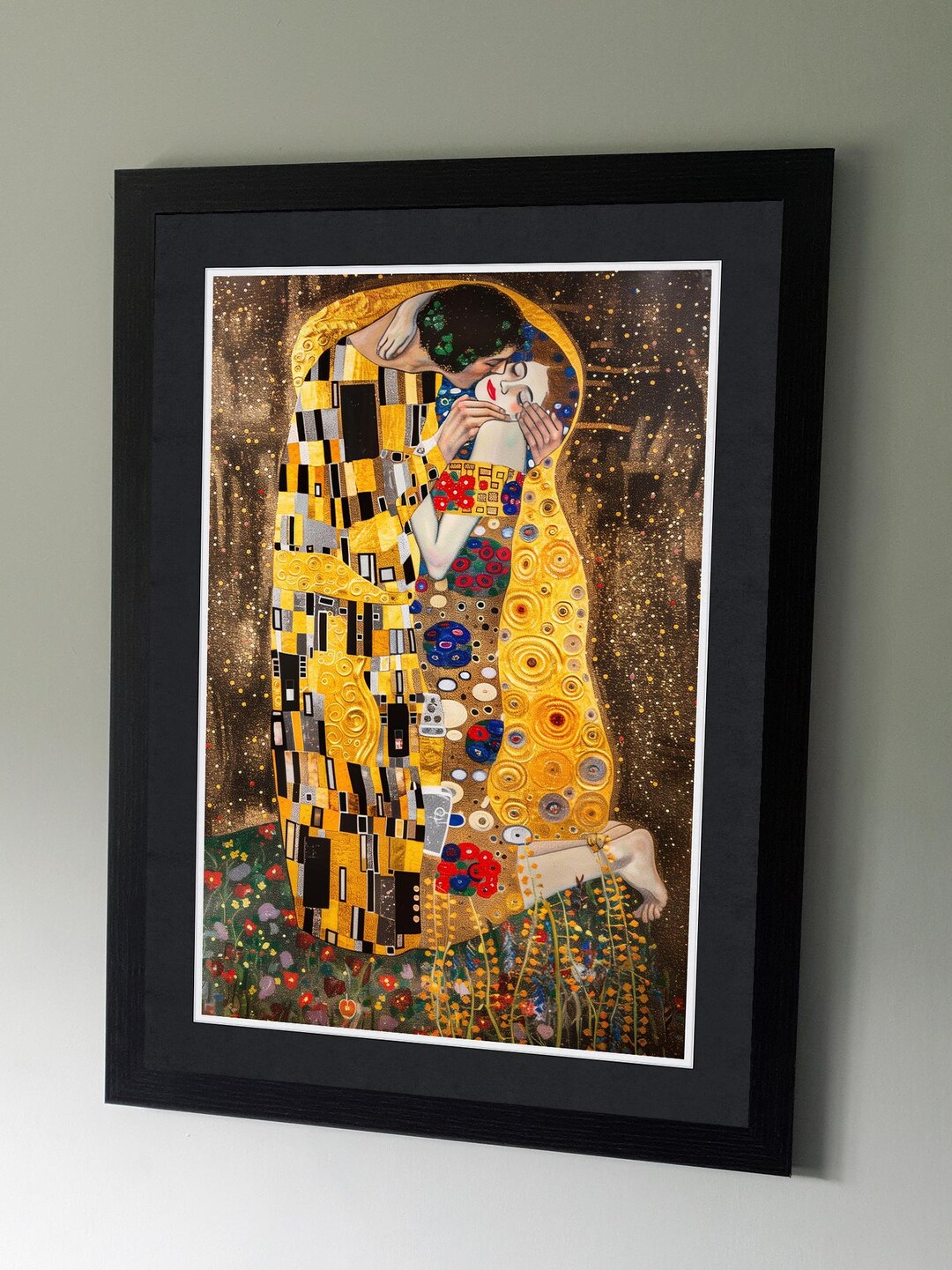 The Kiss - Mixed up Masters - Gustav Klimt - in Style of Painter