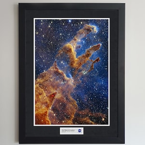 Die Säulen der Schöpfung - James Webb Weltraumteleskop - Weltall - Astronomie - Bedruckte Montur mit Plakette - Weltall