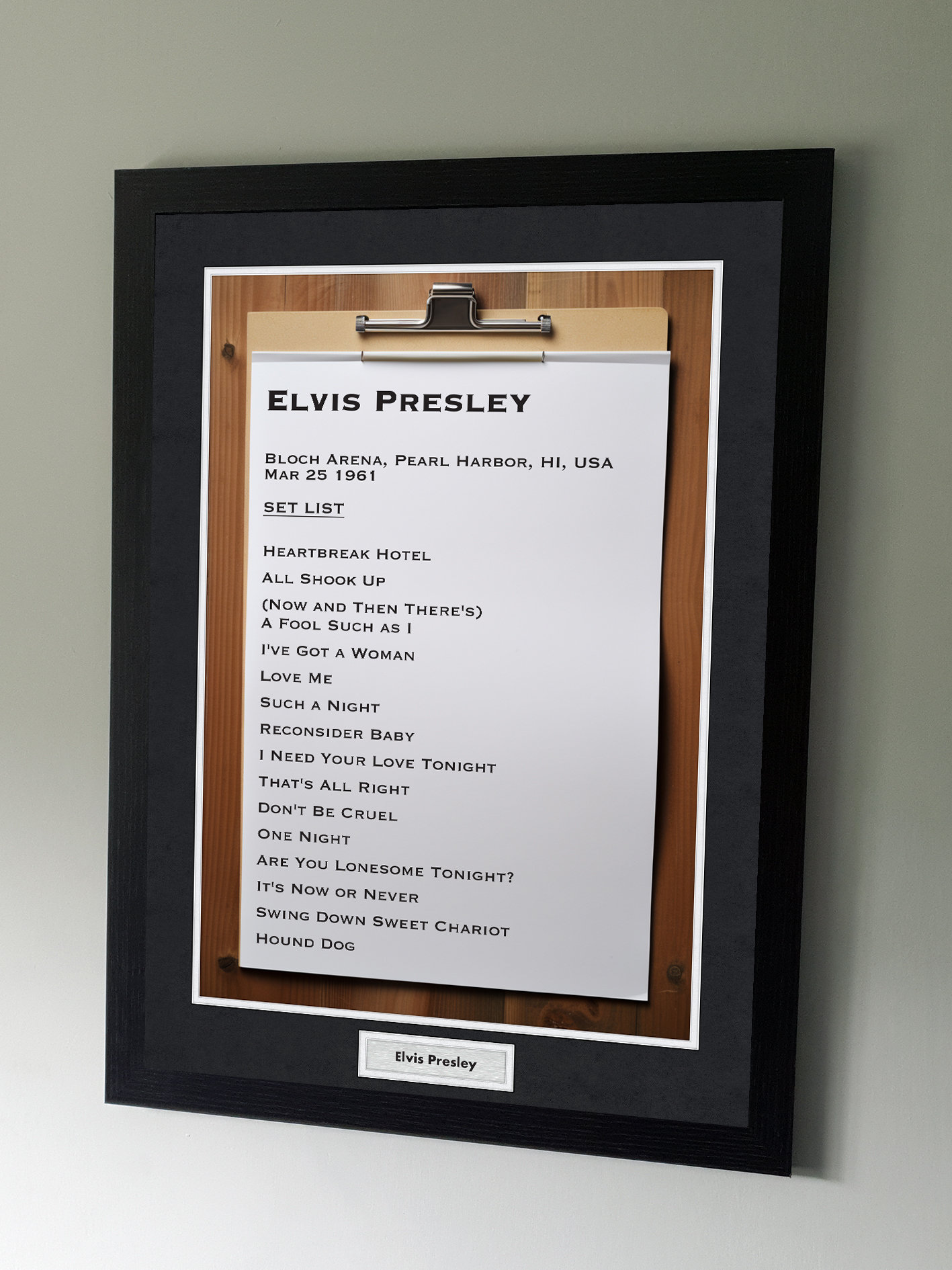 My Favourite Gig - Custom Concert Set-list Poster - Your Bands, Your ...