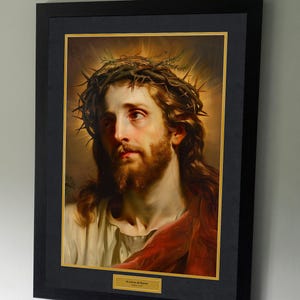 A Crown of Thorns - Religious Painting - Jesus painting - Bible paintings - In style of painter Rembrant