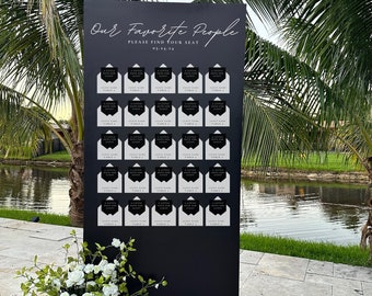 Envelope seating chart Modern Wedding Seating Chart sign Entrance sign Custom Seating Chart Large foam board sign