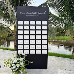 Envelope seating chart Modern Wedding Seating Chart sign Entrance sign Custom Seating Chart Large foam board sign