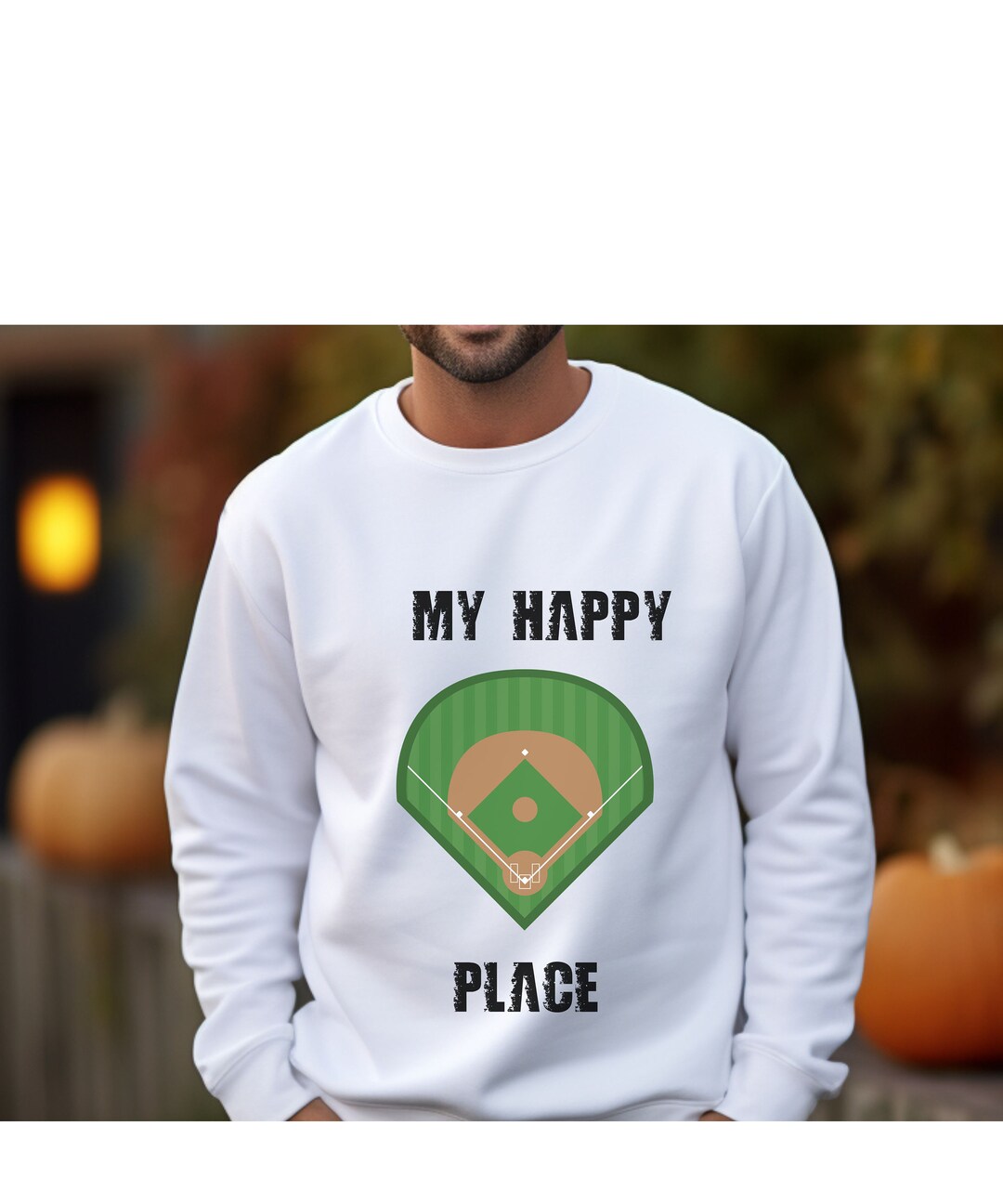 Baseball Sweatshirt, Fun Baseball Field Shirt, Crewneck Sweatshirt