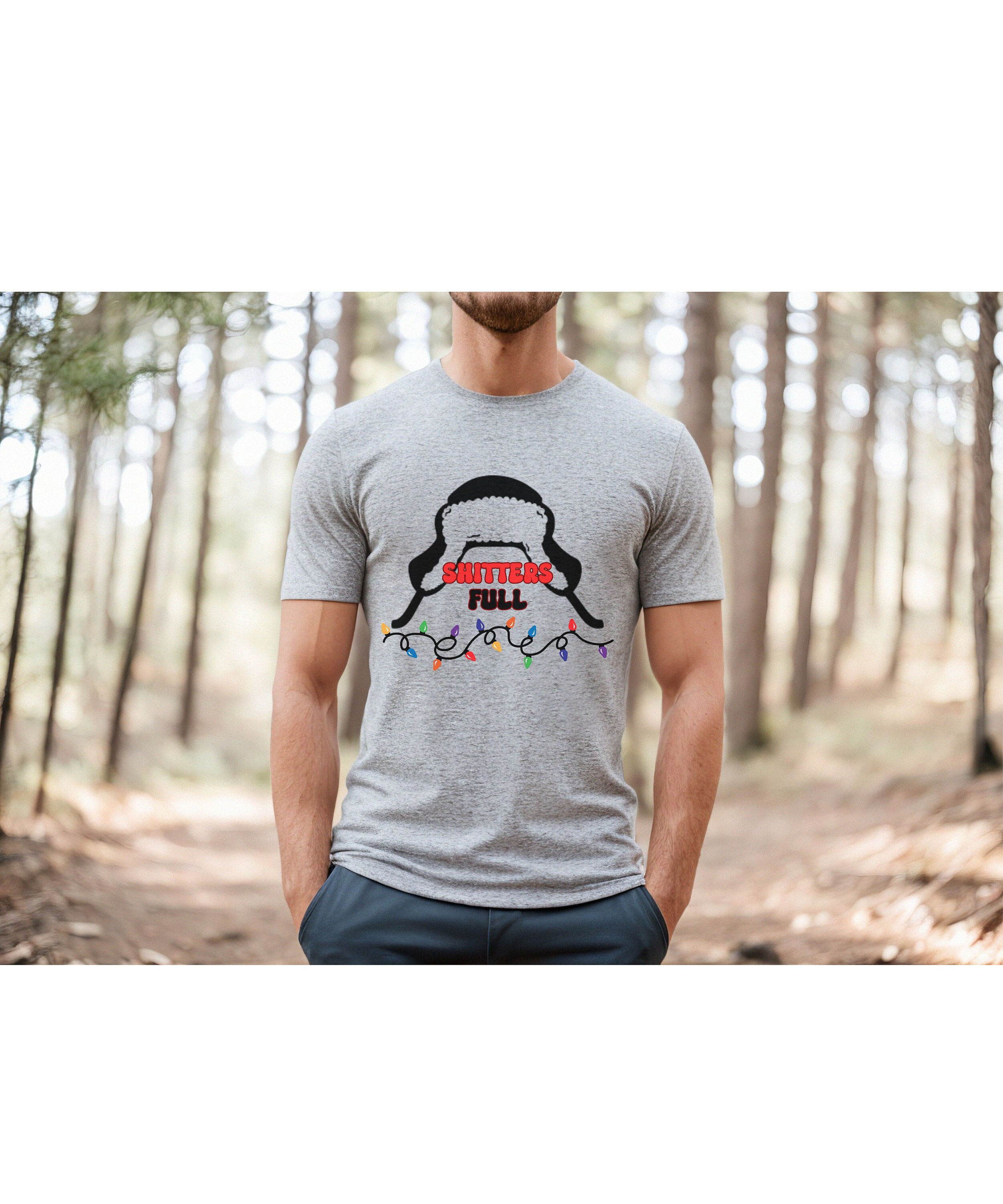 Funny Christmas Shirt, Shitters Full, Trapper Hat, Cousin Eddie, You