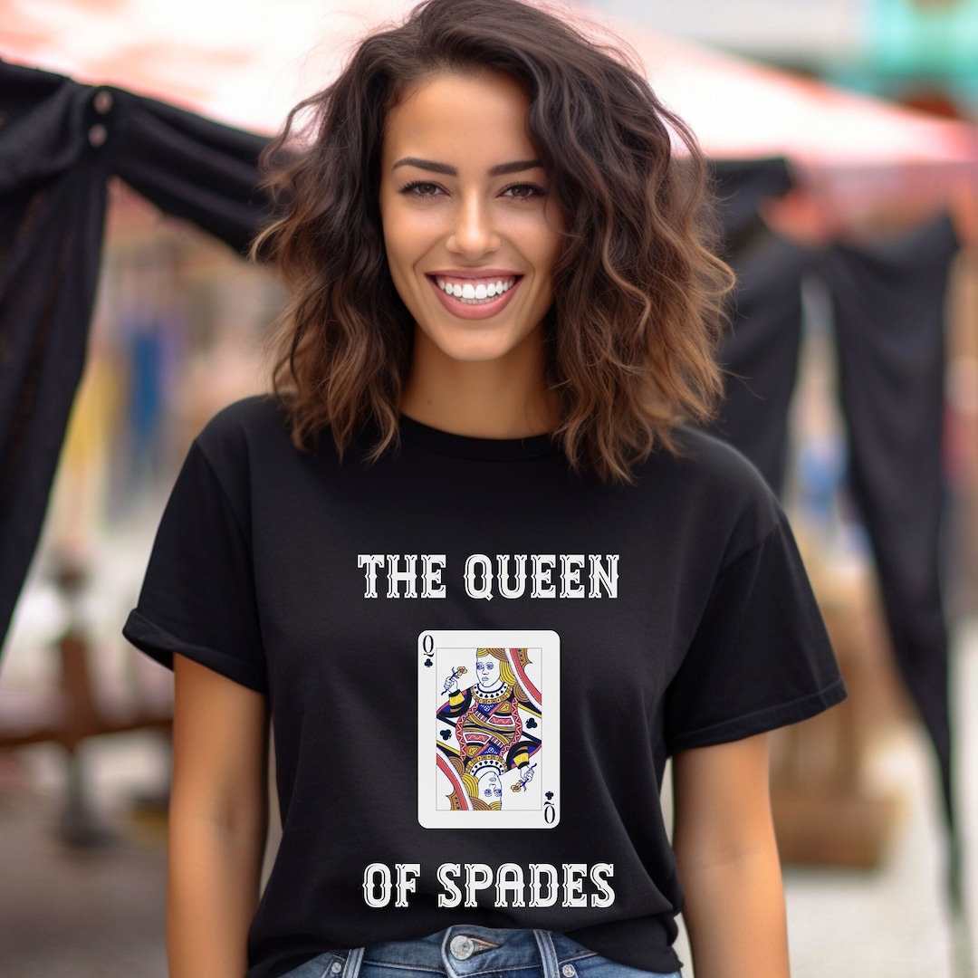 Queen of Spades Shirt, Spades Card Game Shirt, Playing Cards Shirt