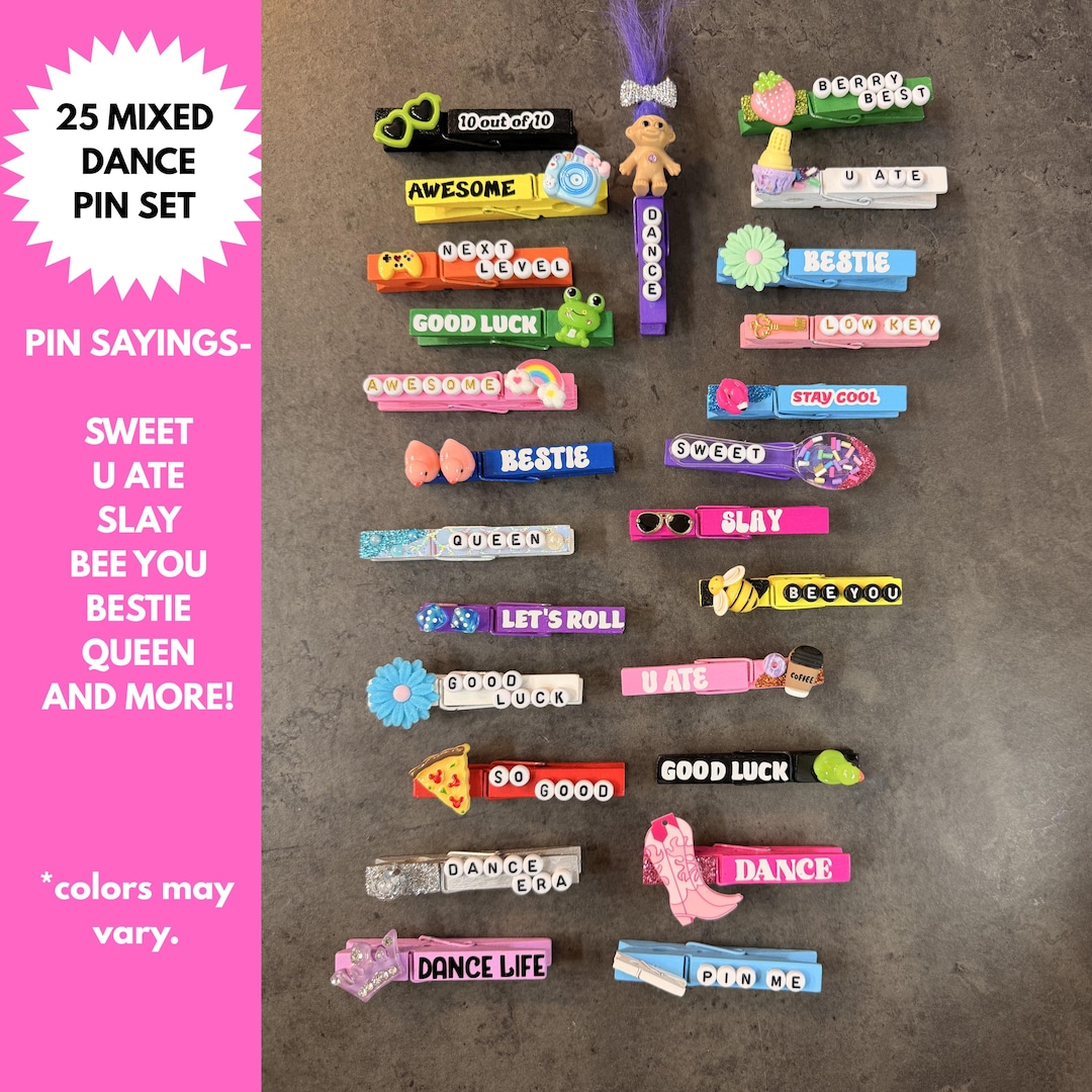 Multicultural Club Pin 25 Dance Mixed Pin Bundle, Team Bonding Backpack Gift, Coach Mom ...