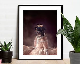 Royalty Portrait of Pet - Digital Art