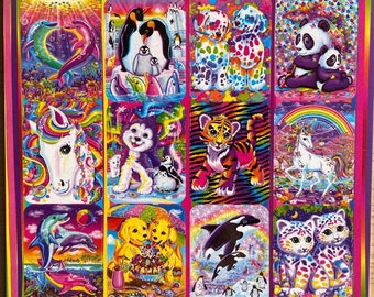 Lisa Frank 600 Stickers Book Seconds/Nostalgic Craft Supply/Lisa Frank Stickers/Rainbow Stickers/Retro Stickers/90s Stickers