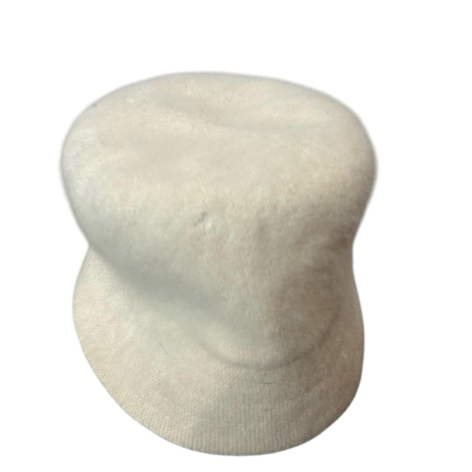 Angora Rabbit, Wool Bucket Hat- Fuzzy Cream- OS- Vintage 
