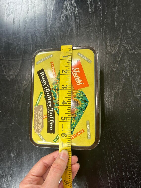 Vintage decorative tin- candy- rectangular- with … - image 2
