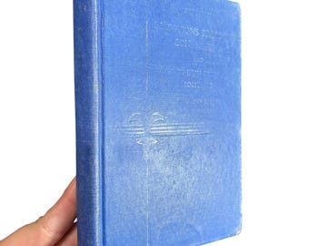 Livre relié, bleu, 1936, français - usure des rêves d'écriture d'un promeneur