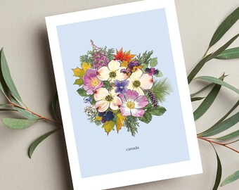 Canada Floral Postcard • 5x7 • From the Country Collection