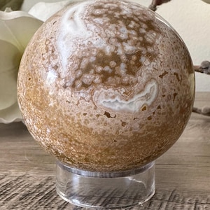 Ocean Jasper Sphere with stand, Ocean Jasper Sphere, Ocean Jasper Crystal
