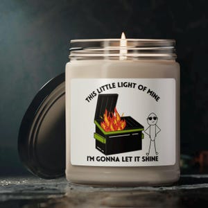 Humorous Scented Soy Candle: Funny Aromatherapy Gift