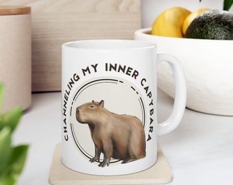 Capybara Coffee Mug: Funny Animal Lover Gift, Kitchen Decor