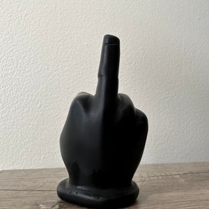 Black Obsidian Middle Finger