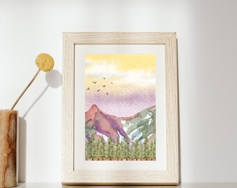To the Mountains We Go Printable Art