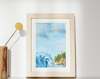 Waves by the bay Printable Art